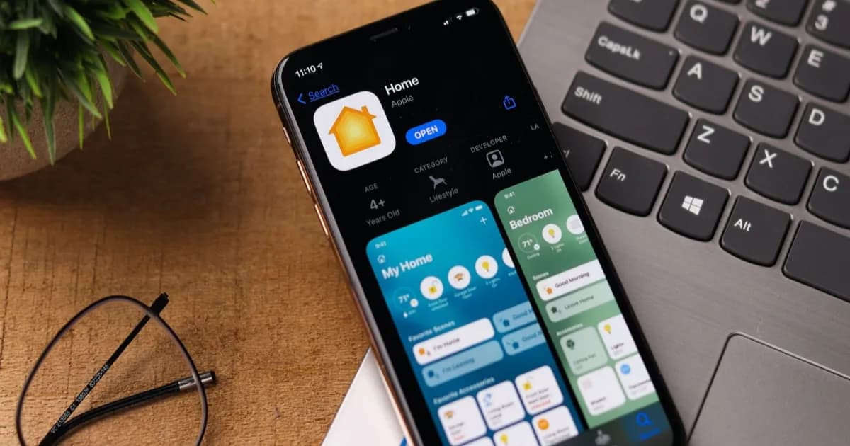 Aplikasi Apple Home di iPhone menampilkan fitur baru iOS 27 seperti rekaman kamera 4K dan notifikasi AI