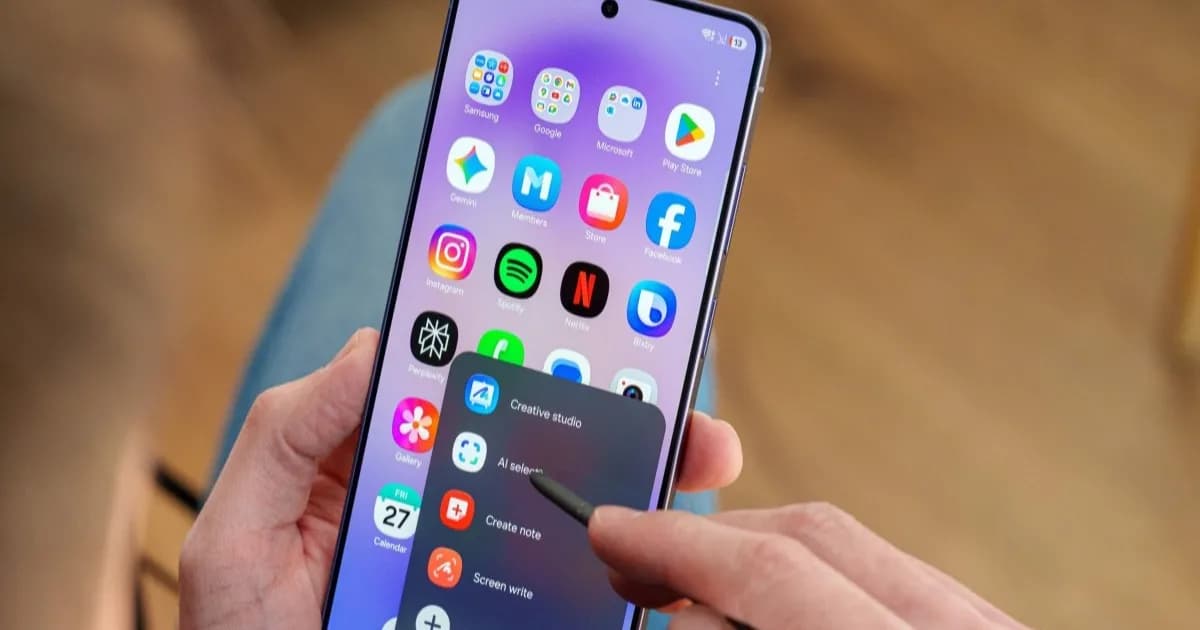 Ilustrasi tampilan antarmuka One UI 10 Samsung yang dikabarkan mengalami perombakan besar