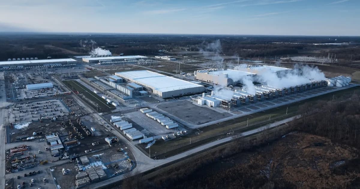 Ilustrasi pembangunan data center di Amerika Serikat yang tetap berjalan di tengah moratorium lokal