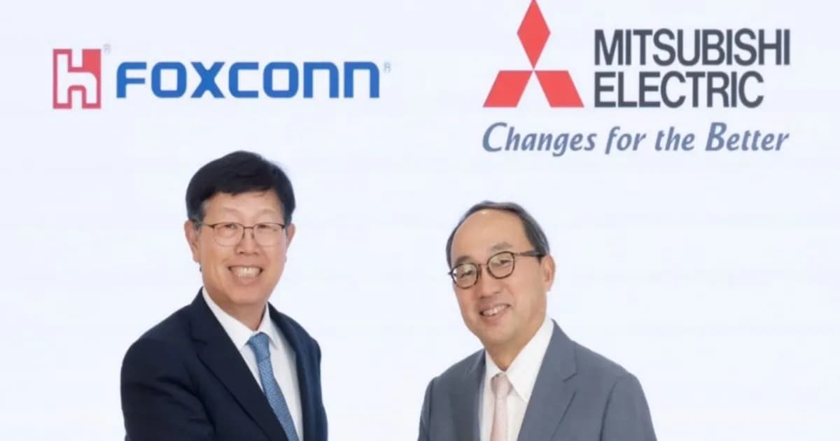 Ilustrasi kesepakatan Foxconn membeli 50 persen saham Mitsubishi Electric Mobility