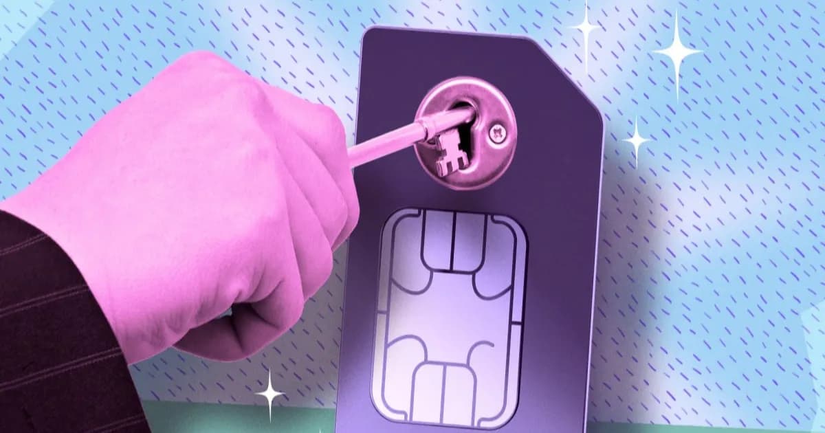 Ilustrasi kunci nomor HP dan perlindungan SIM swap di operator AT&T, Verizon, dan T-Mobile