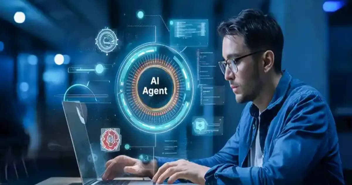 Ilustrasi AI agent yang mencoba mengakses layanan peta Amap milik Alibaba