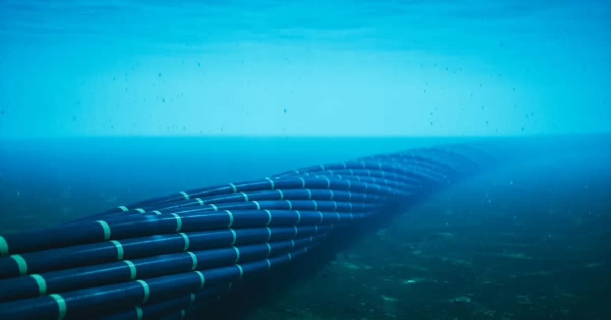 Ilustrasi kabel bawah laut yang menjadi target pemetaan kapal trawler Rusia