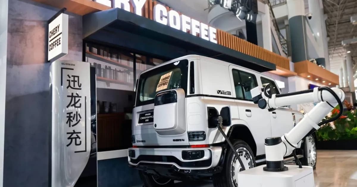 Sistem pengisian daya cepat Chery 1,44 MW dengan baterai Volt-Dragon
