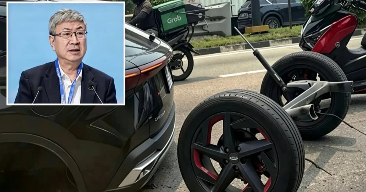 Chery Omoda 5 dengan as belakang terlepas di Johor Bahru bersama Chairman Chery Yin Tongyue