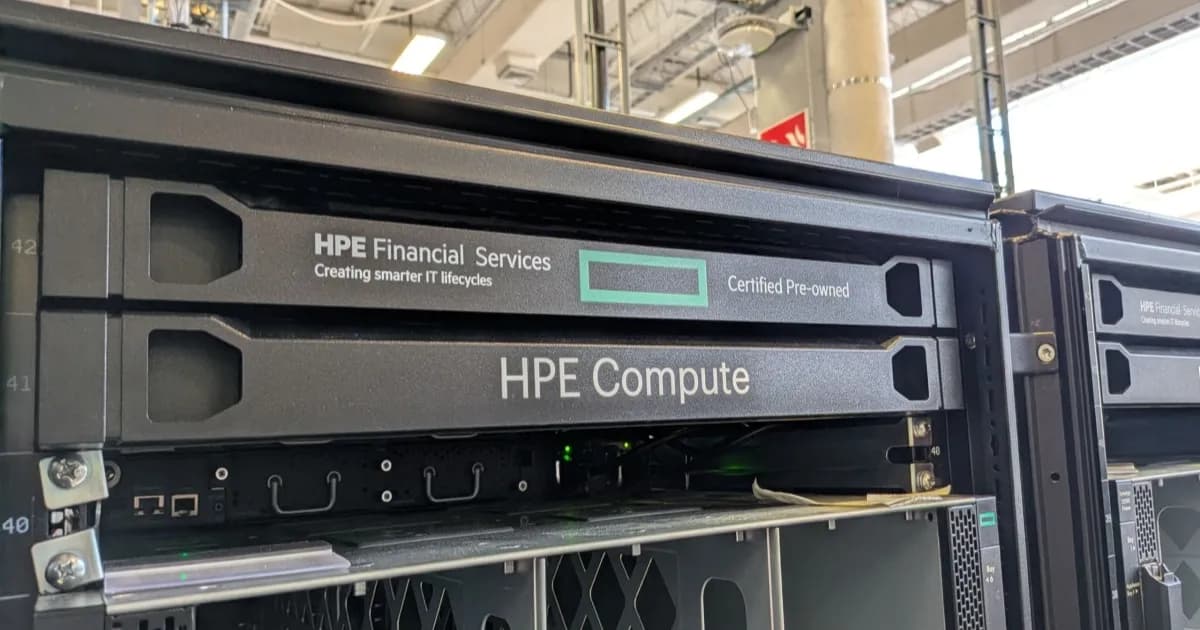Fasilitas HPE Technology Renewal Centre di Erskine, Skotlandia, tempat pemrosesan aset TI rekondisi