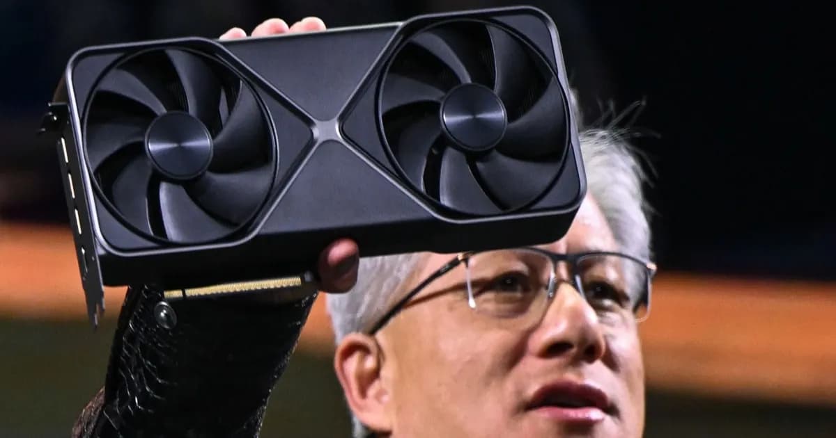 Kartu grafis Nvidia GeForce RTX 5090 yang dibongkar untuk konversi AI di China