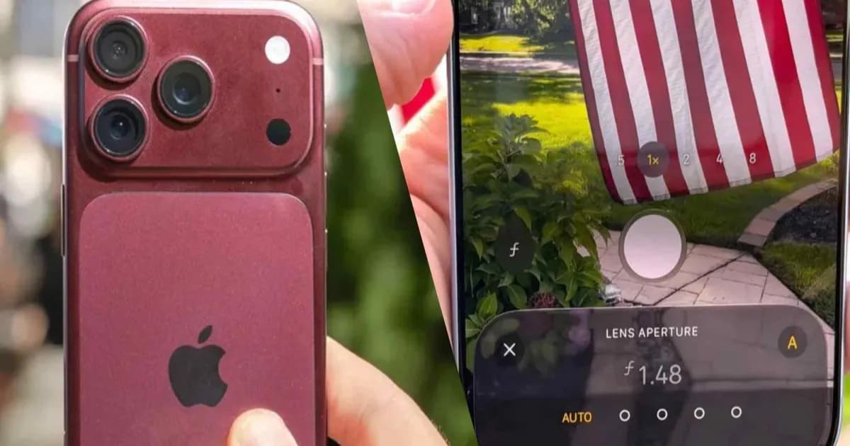 Kamera iPhone 18 Pro dengan fitur variable aperture