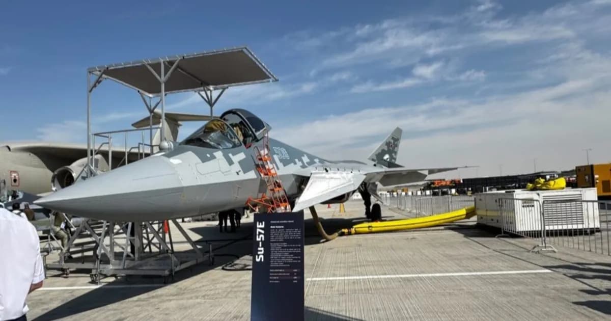 Jet tempur Su-57 Rusia buatan United Aircraft Corporation