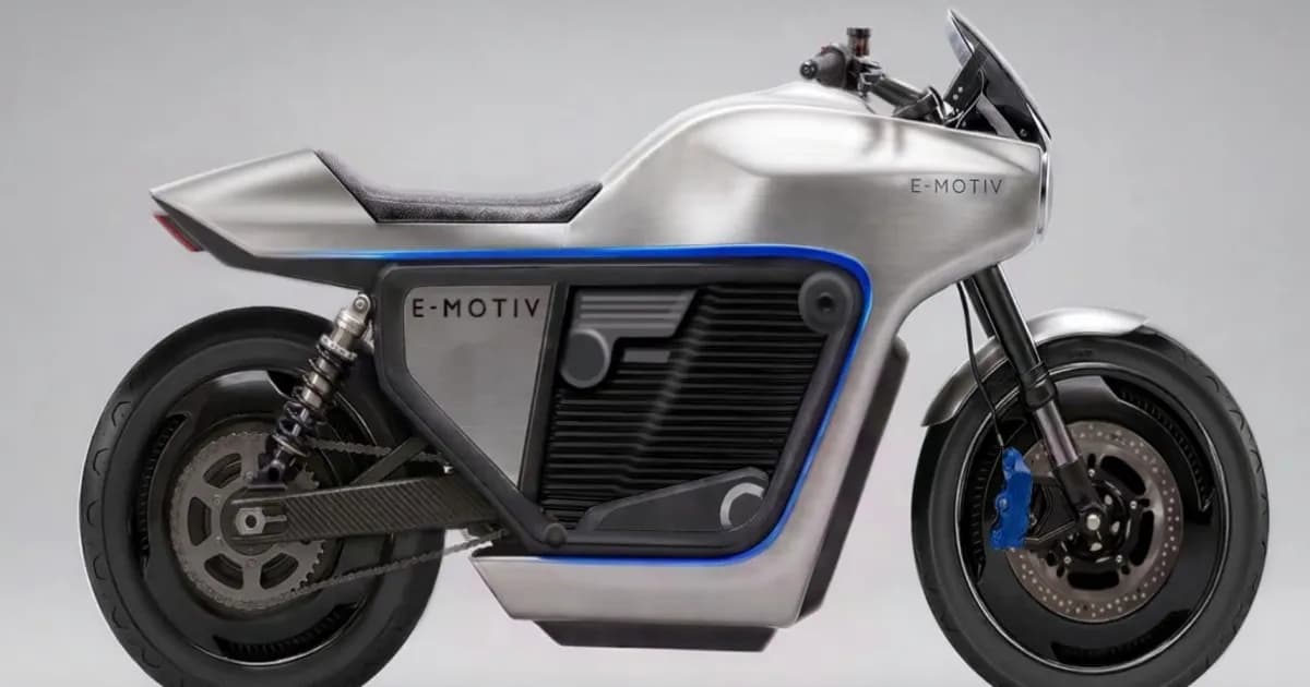 Motor listrik demonstrator E-Motiv dengan transmisi dua percepatan seamless powershift dipamerkan di EICMA 2026