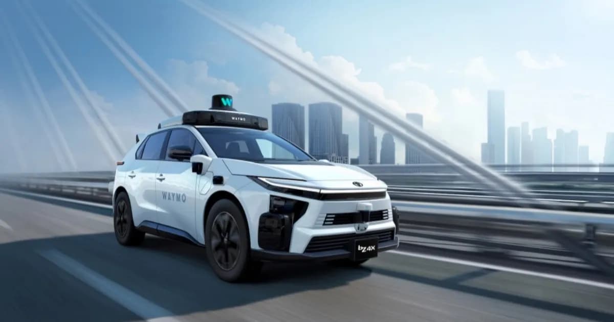 Kendaraan otonom Toyota bZ4X hasil kemitraan Waymo dan Toyota untuk pengujian robotaxi di Jepang