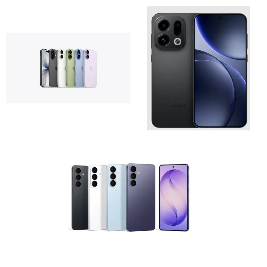 Apple iPhone 17 vs Oppo Find X9 vs Samsung Galaxy S26