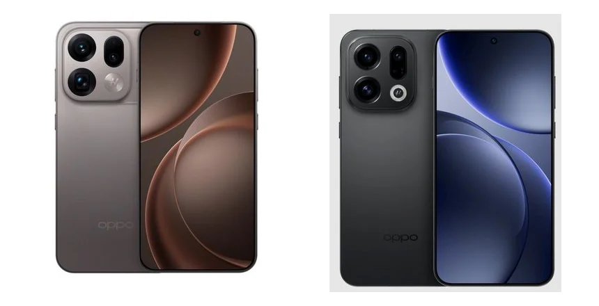 Oppo Find X9 dan Oppo Find X9s Pro tampak depan