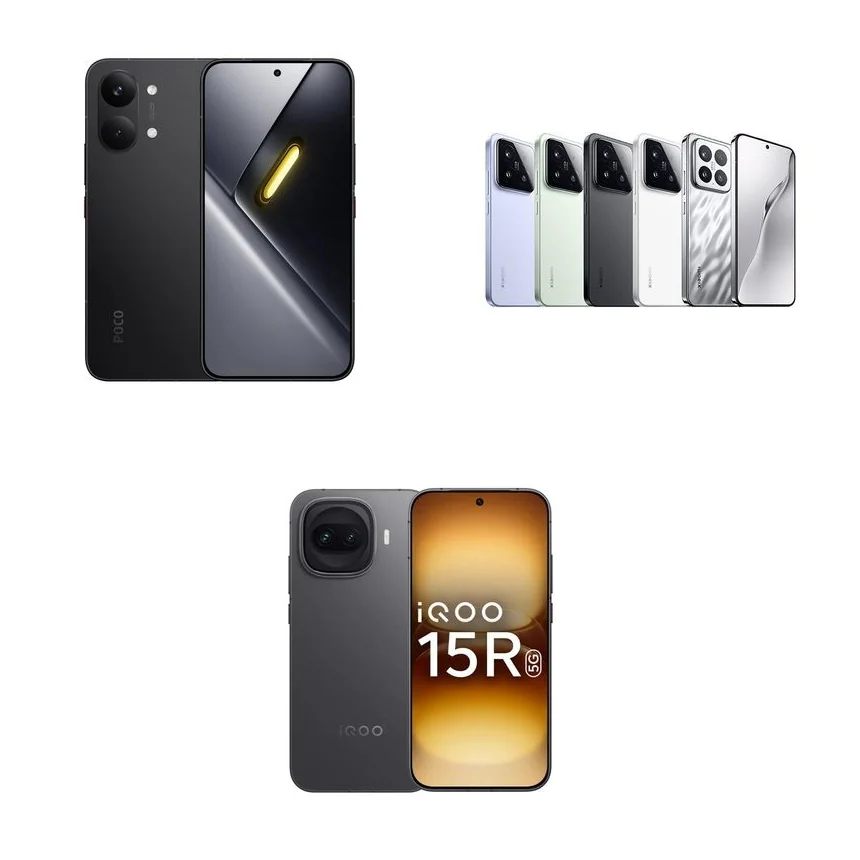 POCO X8 Pro Max vs Xiaomi 15 vs vivo iQOO 15R