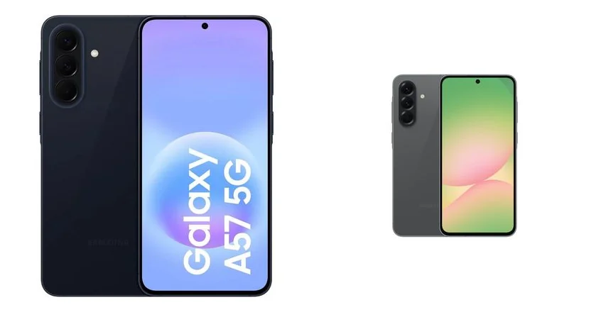 Perbandingan desain Samsung Galaxy A57 5G dan Samsung Galaxy A56 5G