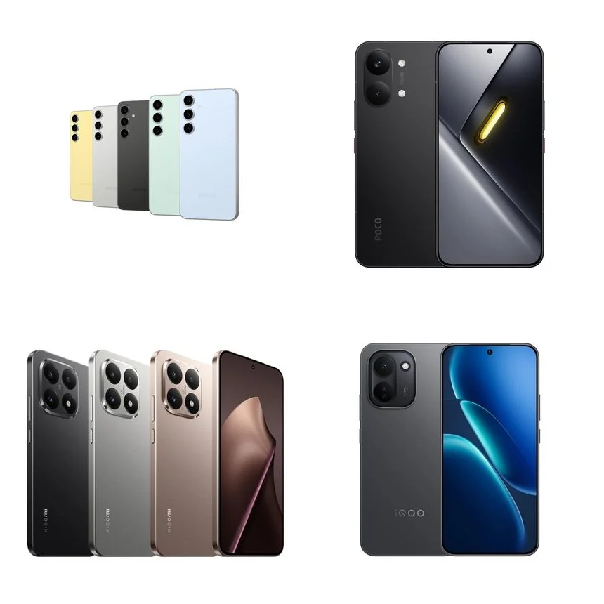 Samsung Galaxy S24 FE vs POCO X8 Pro Max vs Xiaomi 15T vs vivo iQOO Z11