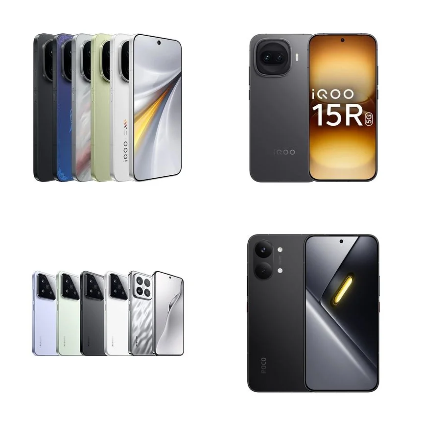 vivo iQOO 15 vs vivo iQOO 15R vs Xiaomi 15 vs POCO X8 Pro Max
