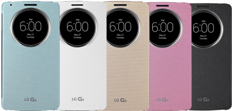 LG QuickCircle Case dengan 5 warna
