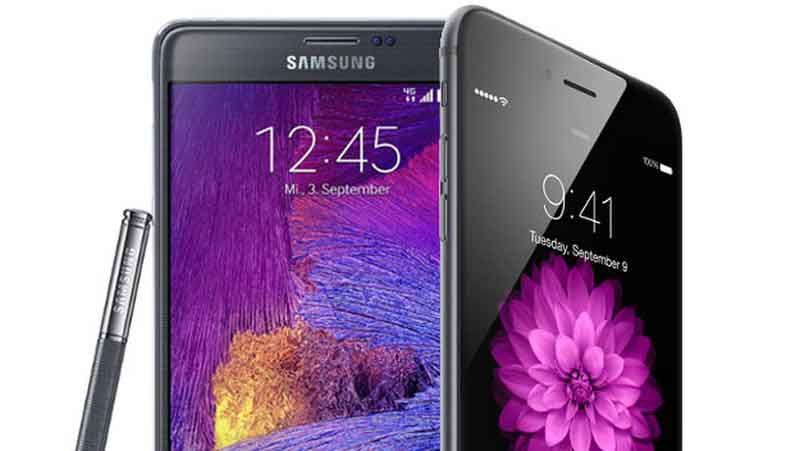 Samsung Galaxy Note 4 vs iPhone 6