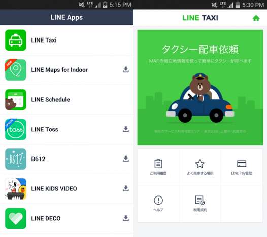 Line Taxi