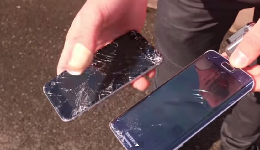 Drop test iPhone 6 vs Galaxy S6