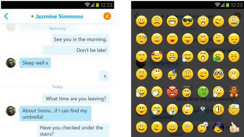 Skype update emoji