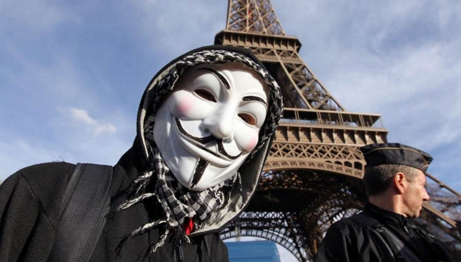 Anonymous hacker #OpParis