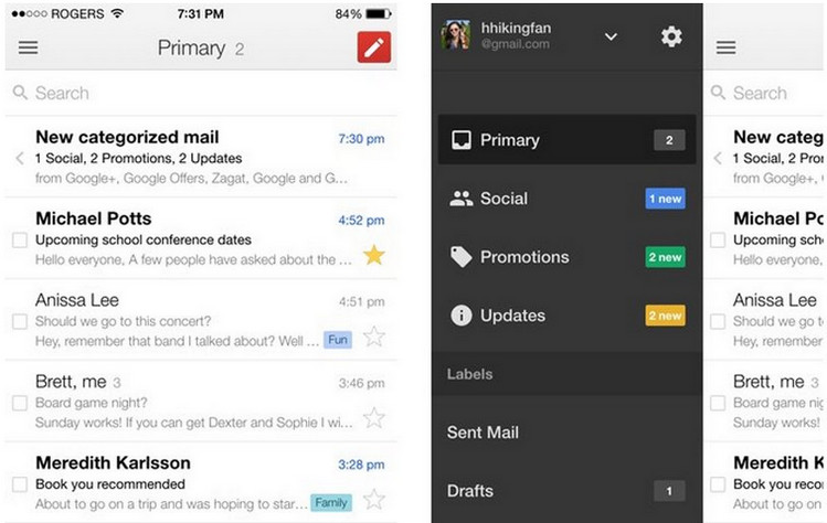 Gmail app