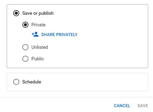 Cara Berbagi Video Private di YouTube