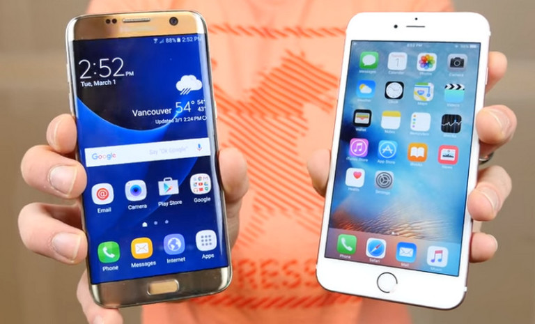 Drop Test! Galaxy S7 Edge vs iPhone 6s Plus