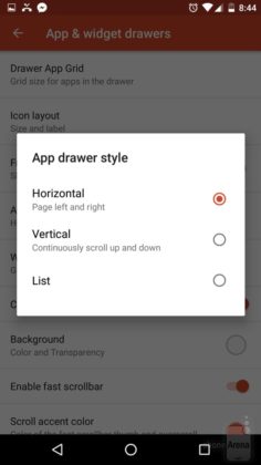 Ubah Arah Scrolling App Drawer dengan Nova Launcher