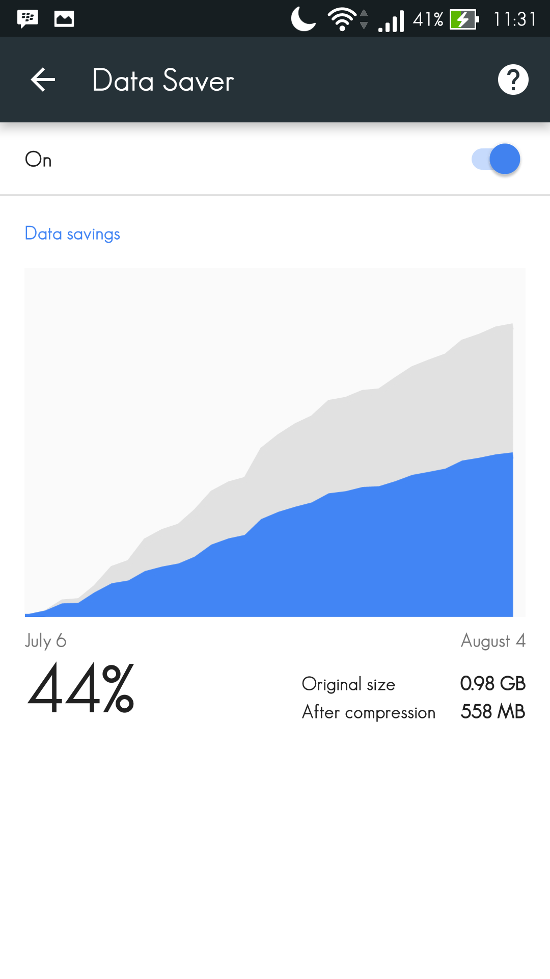 Setting Data Saver 3