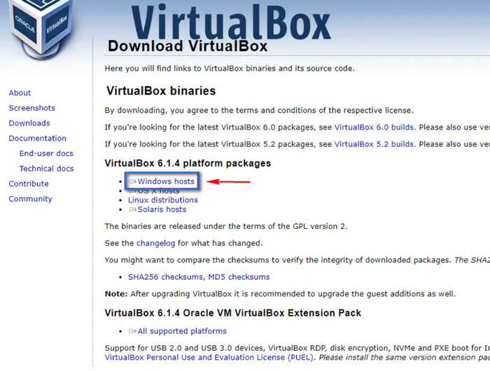 cara download virtualbox