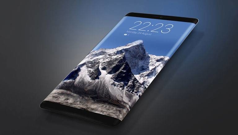 smartphone layar lengkung dan desain borderless