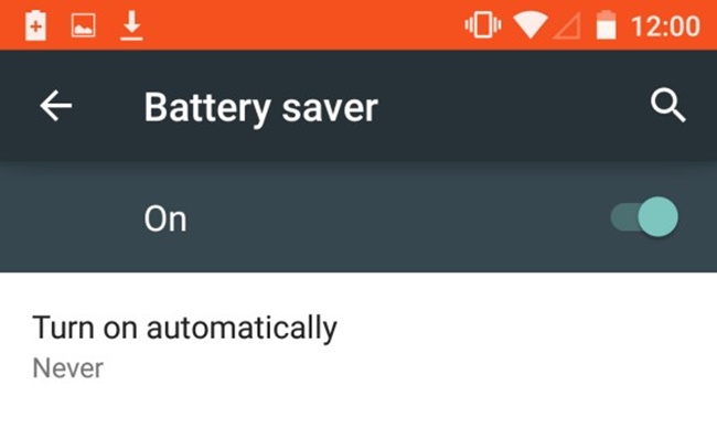 battery saving