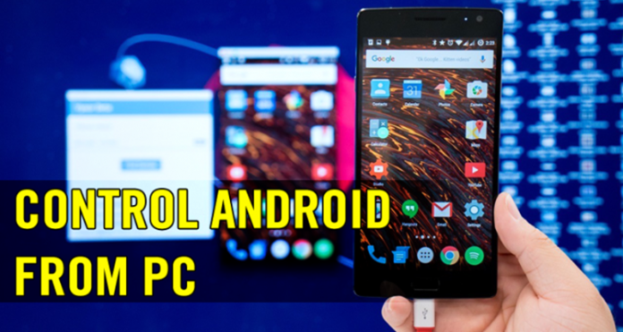 kontrol smartphone Android lewat PC