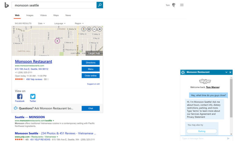 chatbot di Bing