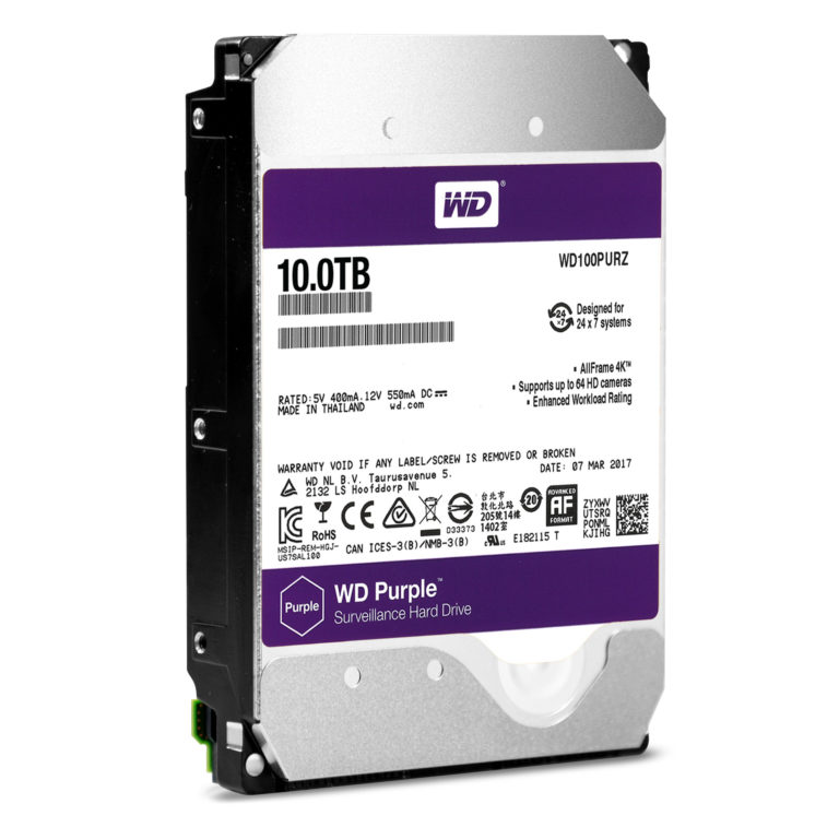 Western Digital Luncurkan Hardisk 10TB untuk CCTV