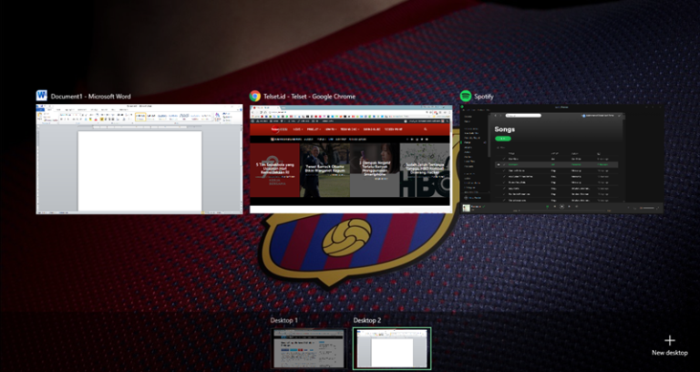 Multiple Dekstop di Windows 10