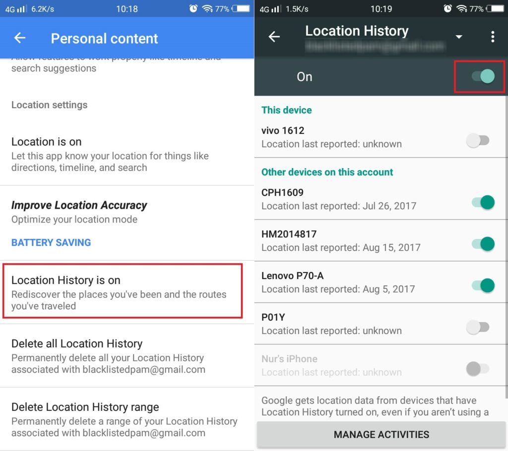 Cara Hapus dan Matikan Google Maps History