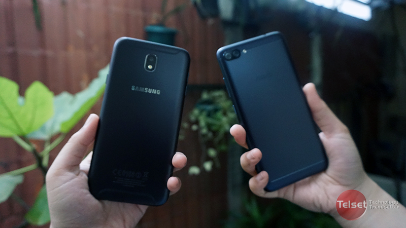 ASUS ZenFone 4 Max Pro vs Samsung Galaxy J7 Pro Desain