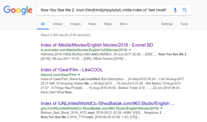 how to search for movies on google