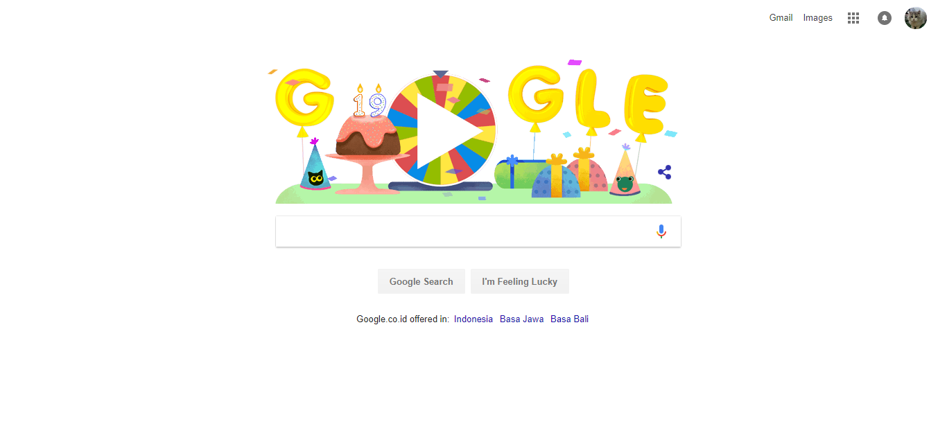 Rayakan Ultah Google Gulirkan 19 Doodle Lawas Telset