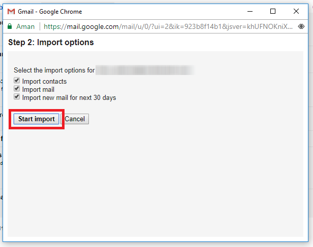 Import Yahoo email (telset.id | nur chandra)