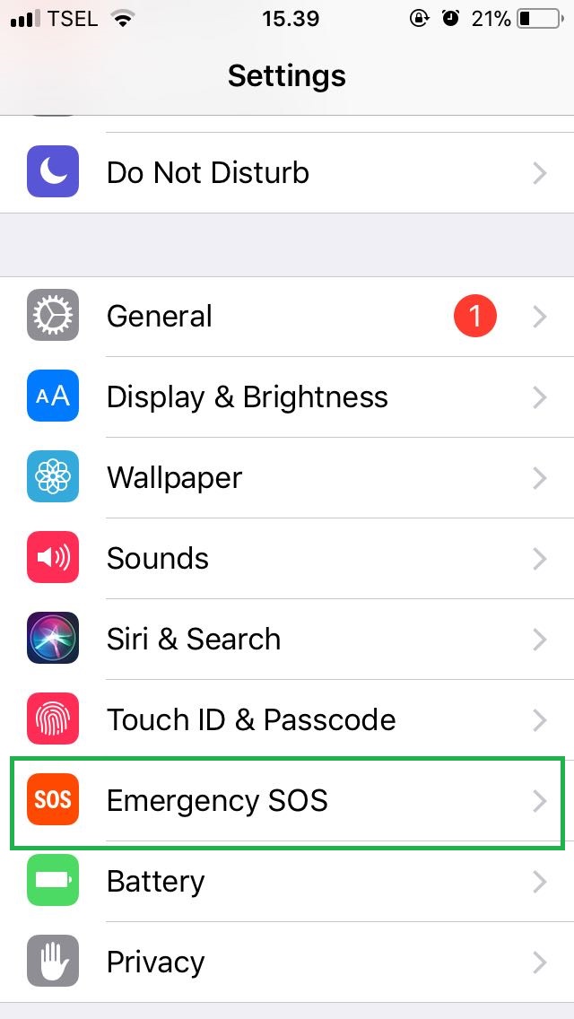 iOS 11 Emergency SOS (telset.id | nur chandra)