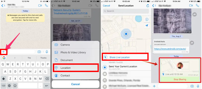 Cara Share Live Location WhatsApp Android iPhone berbagai lokasi wa