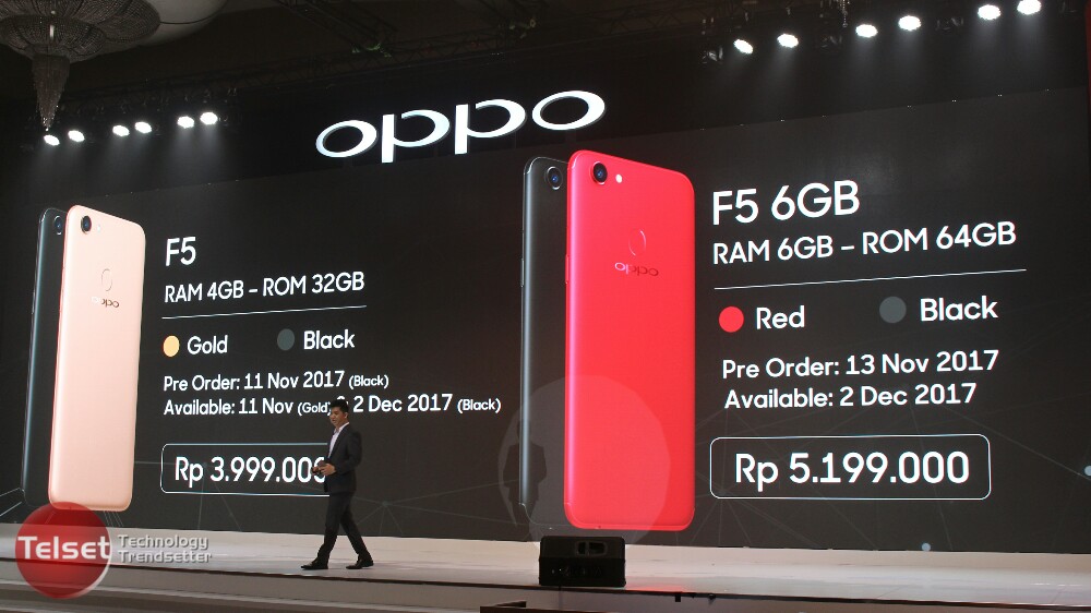 Resmi Diluncurkan, Berapa Harga Oppo F5?  Telset