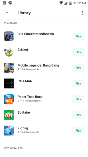 Lihat History Game Android dengan Google Play Games