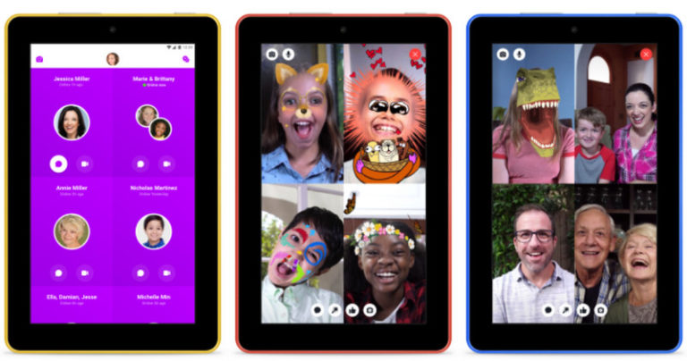 Facebook Sematkan Messenger Kids ke Fire Tablet