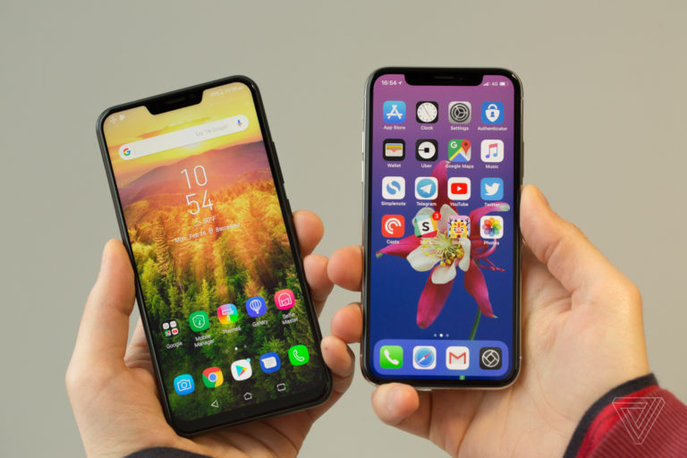 Desain ala iPhone X